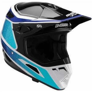 ANSWER RACING AR1 VIVID REFLEXASTAN MOTOCROSS HELMET YOUTH MEDIUM BLUE 446380 - Picture 1 of 4