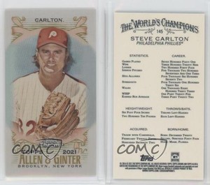 2021 Topps Allen & Ginter's Chrome Mini Steve Carlton #145 HOF
