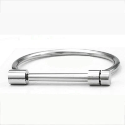 Women's 6.5" Stainless Steel Silver,Bangle Bracelet High Polish*Gift Box - Image 1 of 3