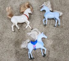 Disney Toy Horse Lot of 3 Plastic Horses, Cinderella And Tangled
