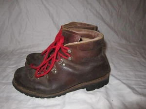Raichle Leather Hiking Boots Mountaineering Switzerland Mens Sz 6 1/2 M Vtg  - Picture 1 of 10