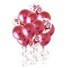 50 Pcs Klare Luftballons Mit Konfetti Rote Konfetti Luftballons