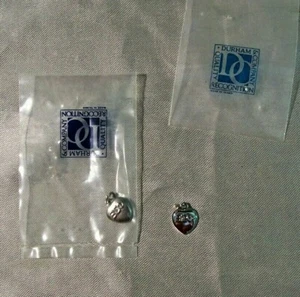 Beta Epsilon Phi Bruderschaft Schwesternschaft Silber Charms Durham Co ’89 & ’92 Vintage - Bild 1 von 5