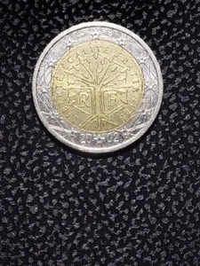 2 Euro coin 2002 France Errors In The Product EU Countries Public  - Picture 1 of 7