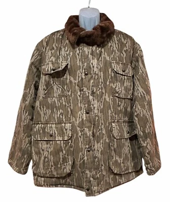 Chaqueta de Caza Camuflada Mossy Oak Bottomland De Colección Aislante Para Hombres XXL Correa DefectosLEER Foto 1 de 4