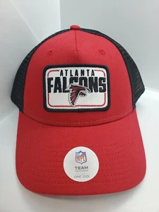 Atlanta Falcons NFL Equipo Ropa Rojo con Parche de Malla Negro Snapback Gorra - Nuevo - Imagen 1 de 6