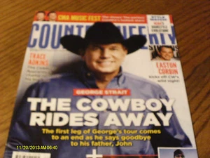 George Strait Covers Country Weekly Magazine October 2013 Trace Adkins - Picture 1 of 4