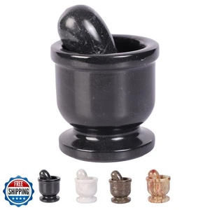 Exquisite Marble Mortar and Pestle Set - Your Ultimate Kitchen Essential for  - Picture 1 of 5