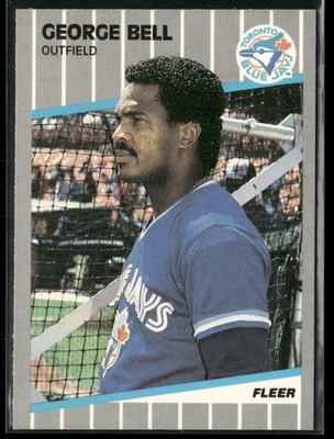 George Bell 1989 Fleer #226 Toronto Blue Jays - Image 1 of 2