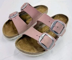 Sandalias Birkenstock Arizona Hebilla Grande Rosa Orquídea Nubuck Slides Para Mujer Talla 7/38 - Imagen 1 de 12
