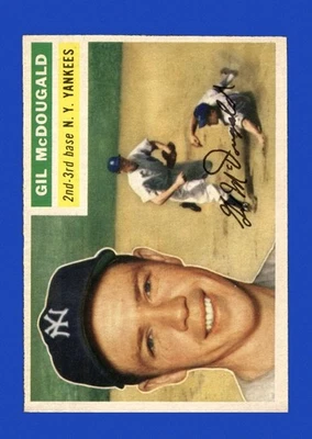 1956 Topps Set-Break #225 Gil Mcdougald EX-EXCELENTE ESTADO *GMCARDS* - Imagem 1 de 2