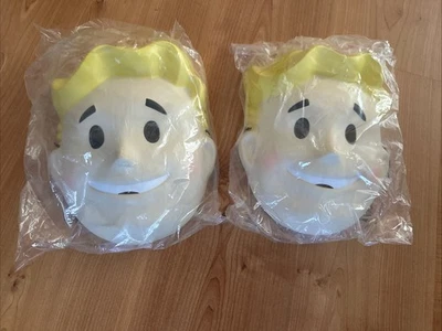Auténtica máscara facial Fallout 4 Vault Boy disfraz de Bethesda disfraces (2x) Foto 1 de 2