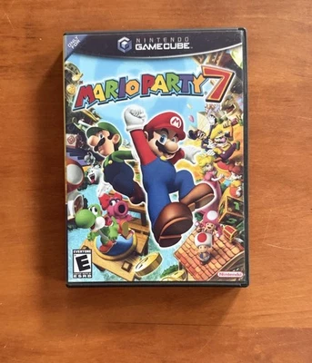 Mario Party 7 (Nintendo GameCube) Black Label -Tested & Ships Fast Free Shipping - Image 1 of 4