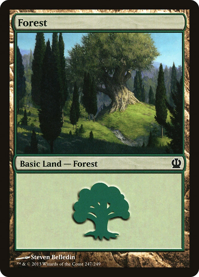 Forest (247) #247 (Foil) (MP) Theros THS Magic MTG - Image 1 of 1