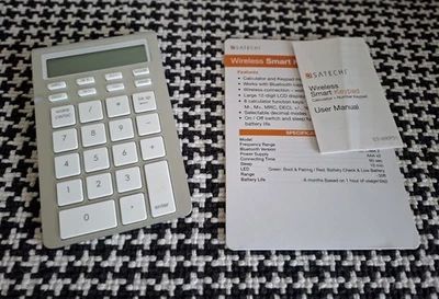 Satechi Aluminium Wireless Bluetooth  Calculator & Numeric Keypad for Win or Mac - Image 1 of 4