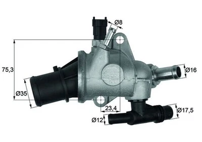 TI 142 83 MAHLE Thermostat, coolant for ALFA ROMEO,LANCIA - Image 1 of 2