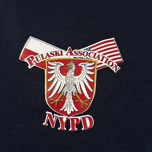 Maglietta Polizia Fraterna NYPD Pulaski Association Polash Heritage TG-2XL - Foto 1 di 6