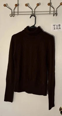 Take Out Women’s Brown Pullover Turtleneck Sweater Size Lg - Image 1 of 4