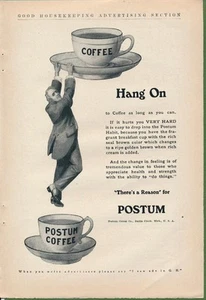Magazine Ad - 1906 - Postum Coffee - Battle Creek, MI - Picture 1 of 1
