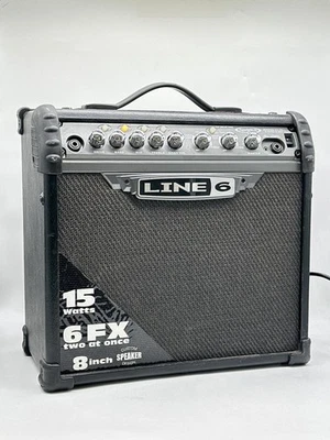 Line 6 Spider III 15 Watt Guitar Amplifier Amp Black Tested - Image 1 of 4
