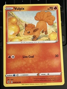 Vulpix 028/264 Swsh08: Fusion Strike Regular - Picture 1 of 2