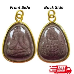Ciondolo talismano Phra Pidta LP MahaSila Luangpu Maha Sila Buddha amuleto - Foto 1 di 3