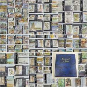 vintage large collection of England postcards apx 190pc in album Cambridge & etc - Picture 1 of 14