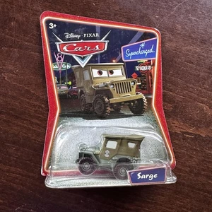 Disney Pixar Cars Sarge Supercharged Diecast Toy Vehicle Mattel New In Package - Picture 1 of 4