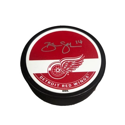 Disco Detroit Red Wings firmado por Brendan Shanahan - Beckett Foto 1 de 2