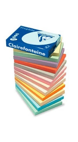 A4 QUALITY 80gsm CLAIREFONTAINE LIGHT & PASTEL COLOUR PAPER CRAFT PRINTER COPIER