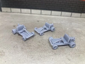 1/64 Scale Unpainted 3D Printed Small Go Kart Cart For Diecast Diorama Set Of 3! - Picture 1 of 18