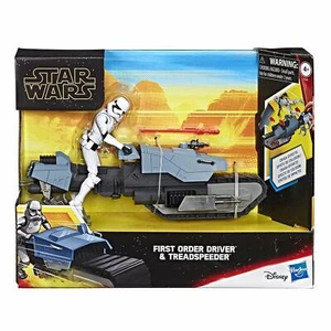 Star Wars Galaxy of Adventures First Order Driver and Treadspeeder Toy - Afbeelding 1 van 3