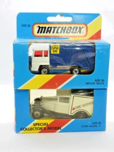 MATCHBOX MACAU LIMITED EDITION MB38 + MB36 BOTH MINT IN UNOPENED M BLUE BOXES - Picture 1 of 6