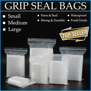 Grip Seal Bags Clear  Resealable Plastic Polythene Cheapest Gripseals
