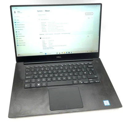Dell XPS 15 9550 15.6" FHD  I7-6700HQ 2.60 GHZ 8 GB RAM 256GB SSD W11 Pro - Image 1 of 4