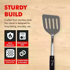 Chef Craft Heavy Duty Turner/Spatula, 13.5 Inch, Stainless Steel - Picture 1 of 7