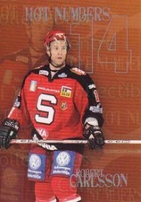 2006-07 Swedish Hockey Allsvenskan Hot Numbers #6 Robert Carlsson