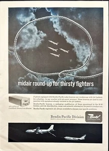 Bendix-Pacific Aircraft Radar Beacons B-58 Hustler Bomber Vintage Print Ad 1961 - Picture 1 of 6