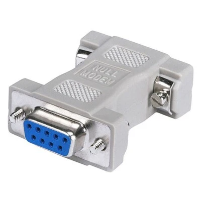 DB9 9Pin RS232 Serial Port Female to Female Null Modem Adapter Gender Changer - Image 1 of 2