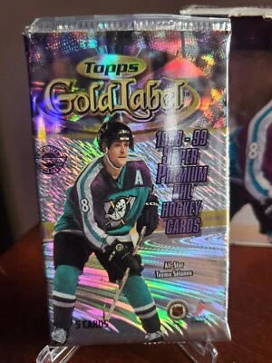 1998-99 Topps Gold Label Hockey Factory Sealed Pack From Box Hull, Roy, Gretzky? - Image 1 of 3