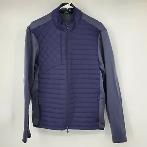 Greyson Yukon Hybrid Zip-Up Uomo Grigio e Blu Puffer Body Jacket Large - Foto 1 di 12