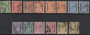 Bechuanaland 1913/24 GV Opts SG73/82a - used incl shades and dies - Cat £250+ - Picture 1 of 2