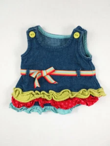 Denim Jumper Outfit Blue Jean Meet Dress Bitty Twin American Girl 2006-2008 - Imagen 1 de 3