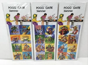 Neu in Verpackung Vintage "POGG GAME" POGS Slammer Milchkappenspiel 3 Sets 16 Stck. ungelocht - Bild 1 von 8