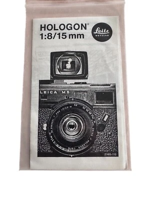 #A1312-Leitz, Leica Hologon 1:8/15   Broschüre. Nachdruck - image 1 of 3