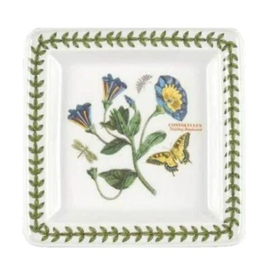 Portmeirion, Trailing Bindweed, Convolvulus, Square Plate 7" Botanic Garden - Picture 1 of 1