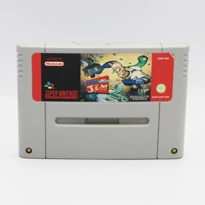 Earthworm Jim 2 PAL Game Cart Only For Nintendo Super Nintendo SNES - Image 1 of 3