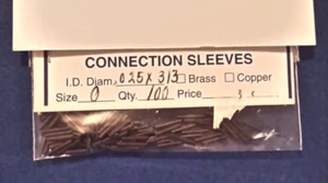 Vorfach Verbinder Crimphülsen Größe 0,025 x 0,313 - Bild 1 von 1