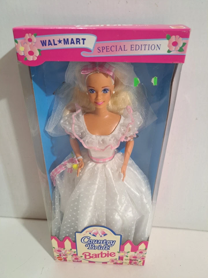 NUEVO EN CAJA Mattel 13614 Country Bride Barbie 1994 Barbie 11.5 Muñeca Walmart Edición Especial Foto 1 de 4