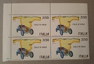 Repubblica 1989. Riedizione della Pechino-Parigi 1907. Singolo + quartina AdF - Foto 1 di 2